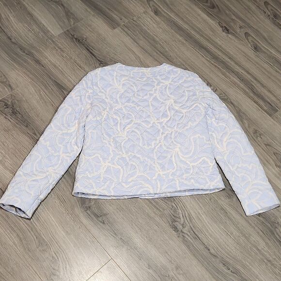 Bagatelle NWT Quilted BABY Blue Floral Jacket - Picture 7 of 7